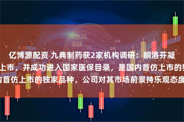 亿博源配资 九典制药获2家机构调研：酮洛芬凝胶贴膏于2023年获批上市，并成功进入国家医保目录，是国内首仿上市的独家品种，公司对其市场前景持乐观态度（附调研问答）